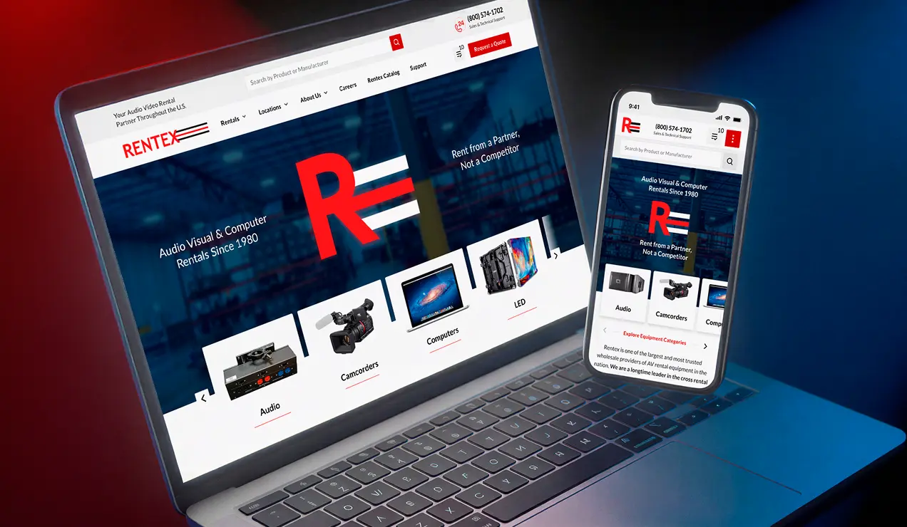 rentex website building seo case study